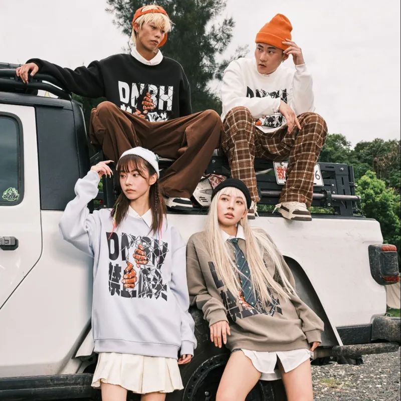 DNBH Crewneck Sweatshirt Unisex Multicolor Available-5