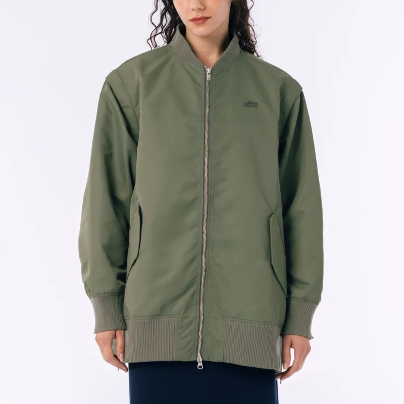 LACOSTE Jackets & Coats Women's Khaki Olive-3