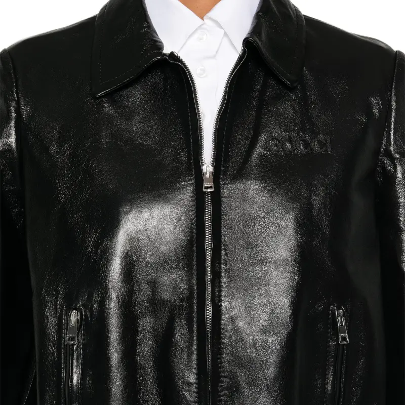 GUCCI Leather Jacket-4