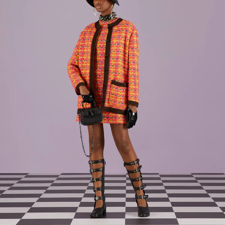 GUCCI Lamé Tweed Jacket-1