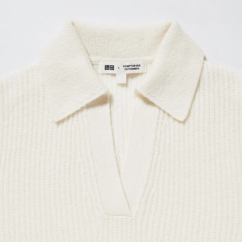UNIQLO X CDC Co brand FW23 Polo Shirt Women's Ivory-1