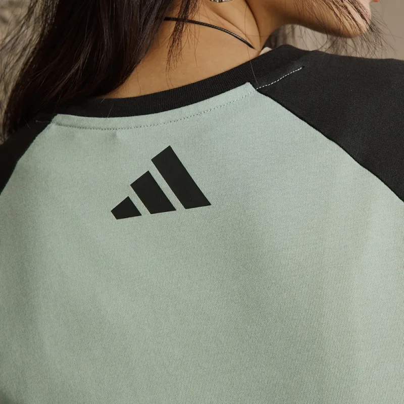 Adidas T Shirt Unisex Dusty Green/Black-1