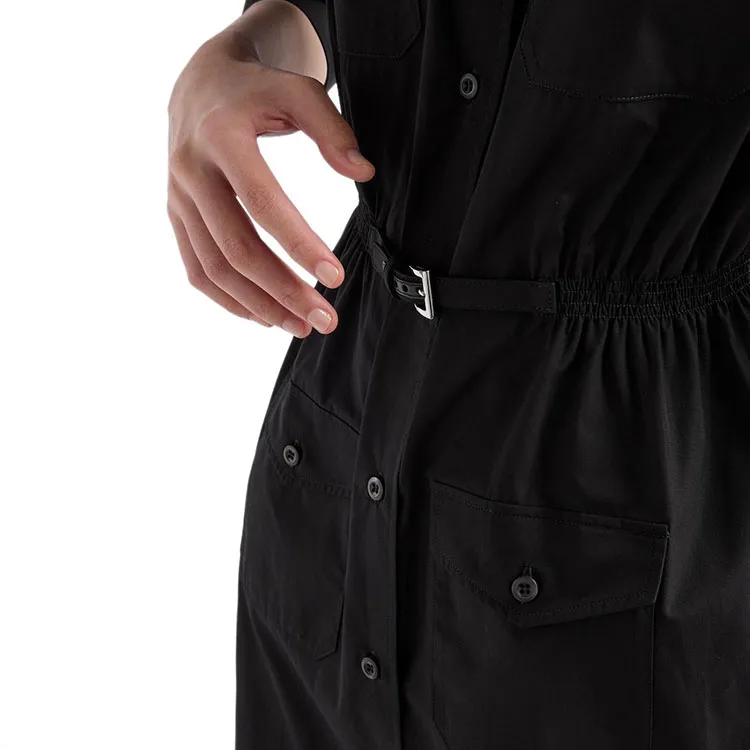 PRADA Long Sleeved Dress Women's Black-4