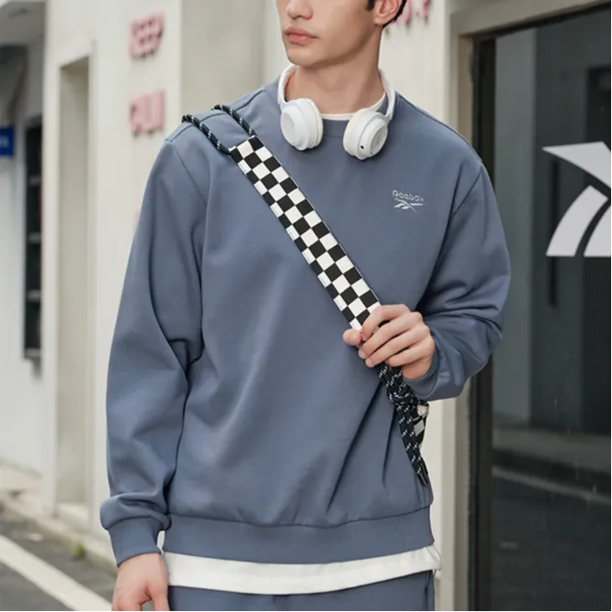Reebok Sweatshirts Unisex Blue Gray-3