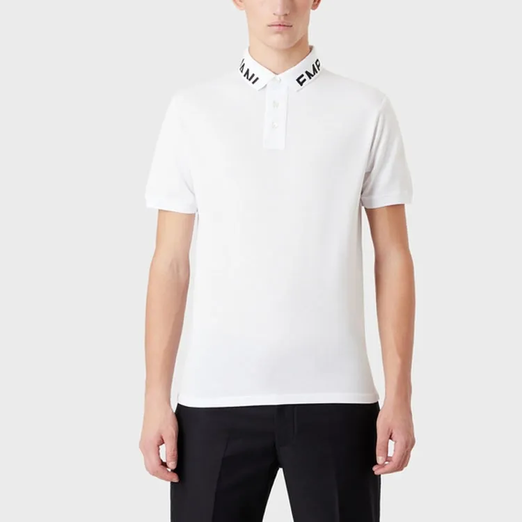 EMPORIO ARMANI SS23 Polo Shirt Men's White-1