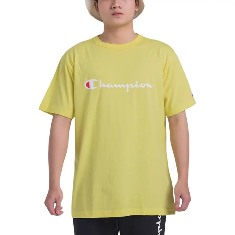Champion T Shirt Japan Version Unisex Orange Yellow-4