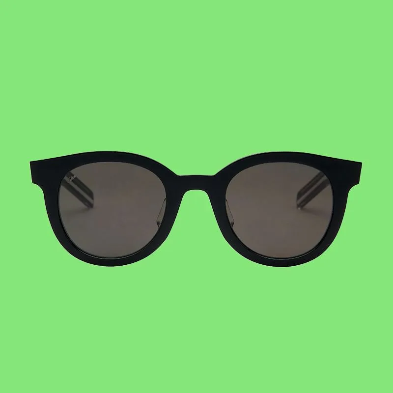 Fakeme Plate Frame Round Sunglasses Unisex-2