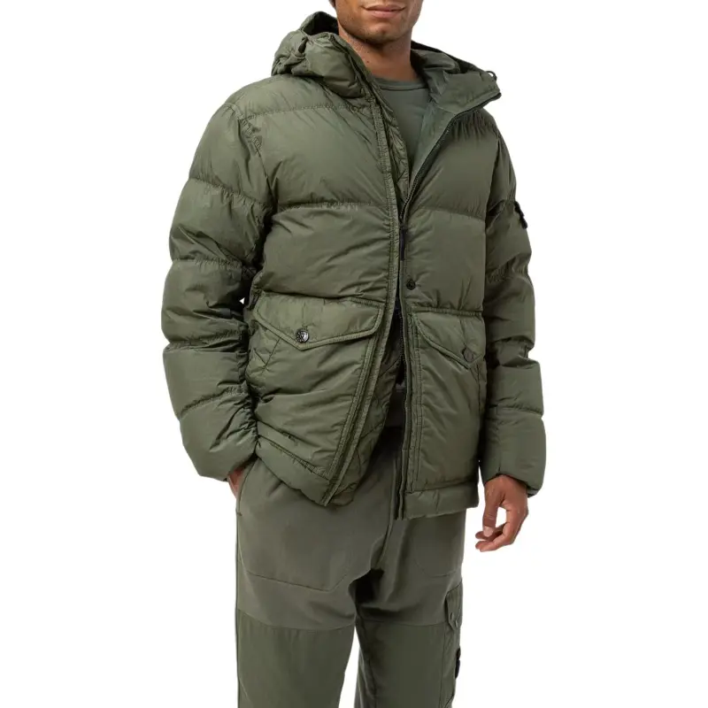 STONE ISLAND Hooded Puffer Jacket-1