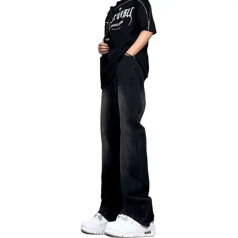 Concubine Zhu Jeans Unisex Black Gray-6