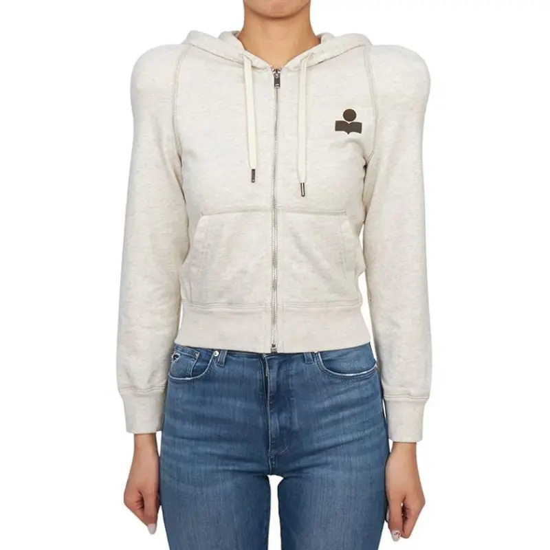 ISABEL MARANT ETOILE Penny Zip Up Drawstring Hoodie-2