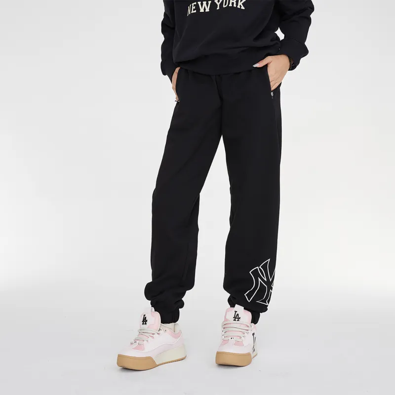 MLB New York Yankees Knitted Sweatpants Unisex Black-2