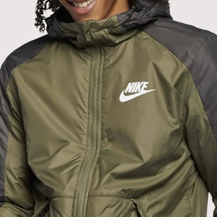 Nike Puffer Jackets Men Army Green-4