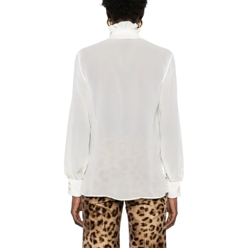TOM FORD Ruffle Detailed V Neck Blouse-2