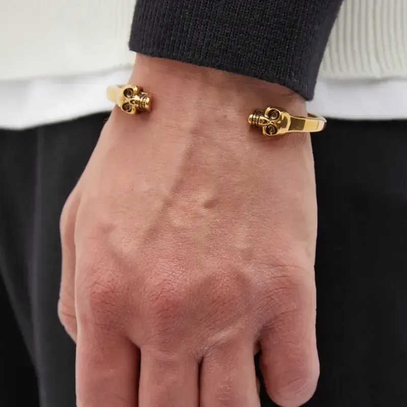 Alexander McQueen Skulls Bangle-4