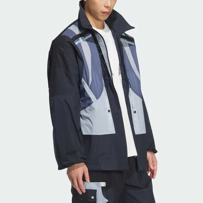 Adidas SS25 Jacket Unisex Aurora Ink Blue/Bright White-1