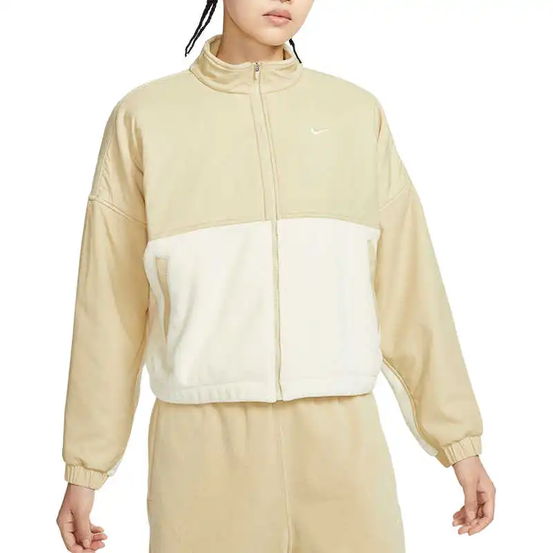 Nike AS W ONE TF FLC FZ NVTY GCE Jackets Coats Women's Brown-2