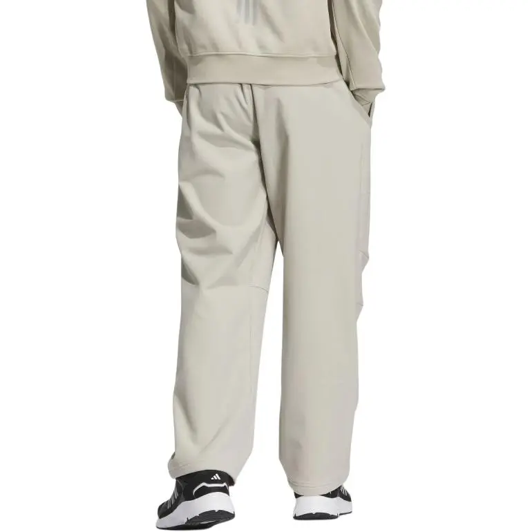 Adidas FW24 Athletic Trousers Men's Light Sesame Earth Gray-2