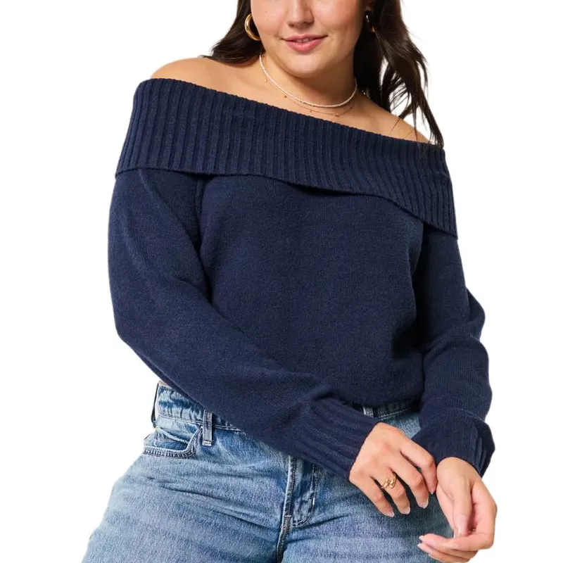Hollister Sweater Women's Marine Blue-1
