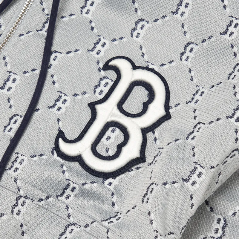 MLB Boston Red Sox Cropped Coats Women's Light Gray-2