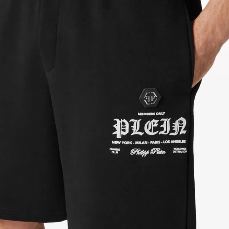 PHILIPP PLEIN FW23 Sports Shorts Men's Black-5