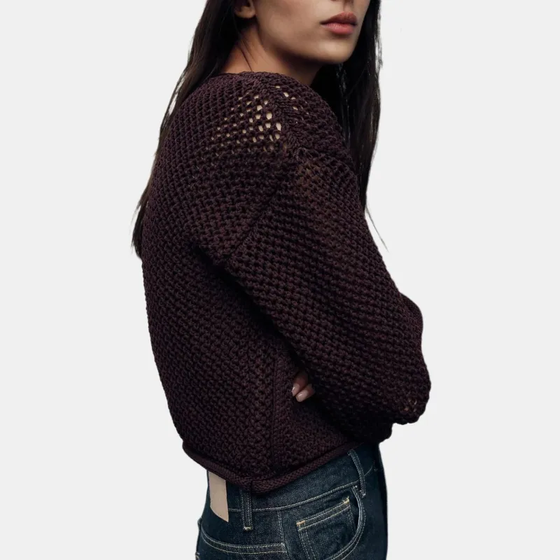 ZARA Knitwear Women's Dark Purple-4