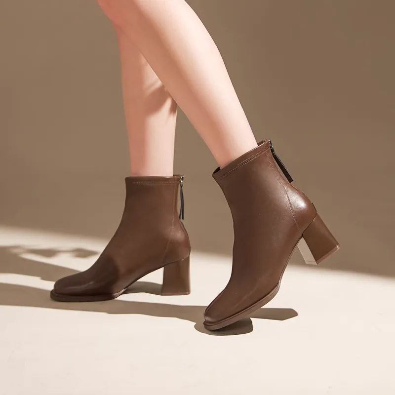 Me&Ce Ankle Boots Women's Black/White/Brown-10