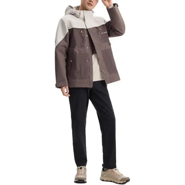 Columbia Windbreaker Jacket Men's Dark Stone Color-2