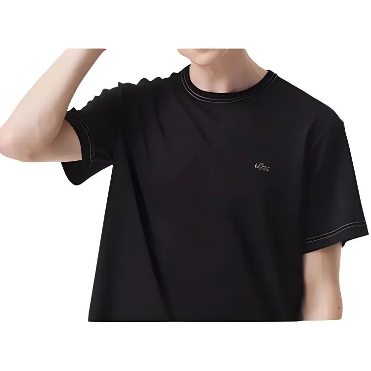 LACOSTE T Shirts Men Black-4