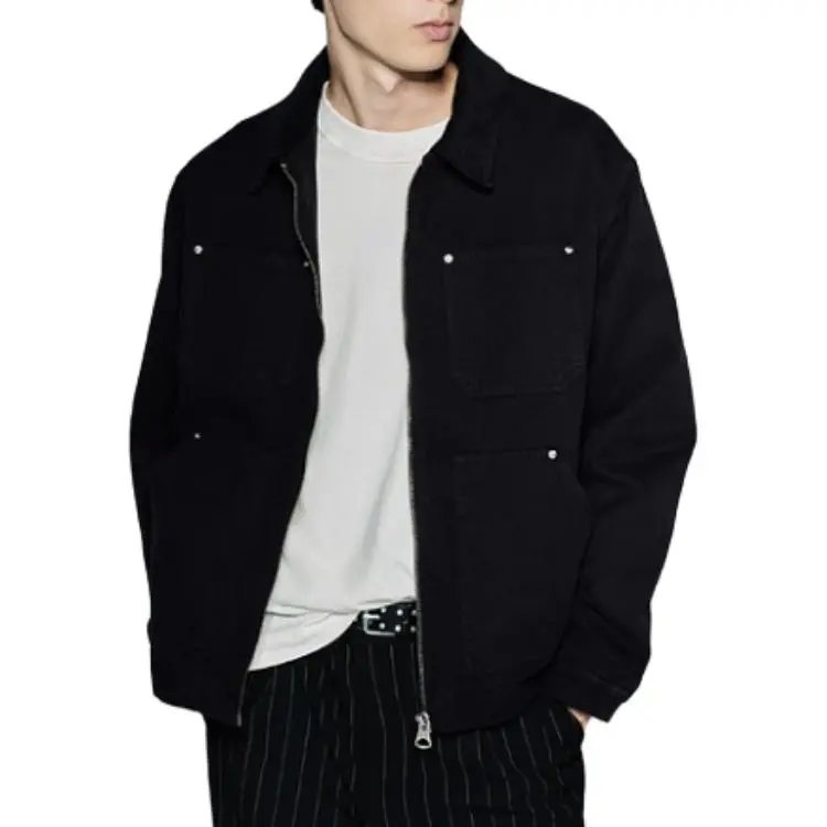 H&M Jackets Men Black-2