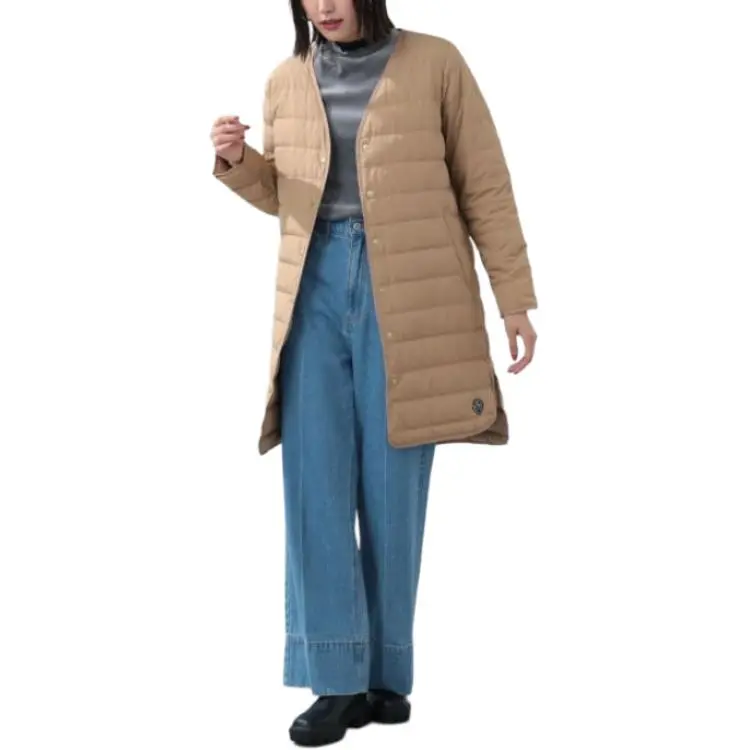 Beams HEART Down Jacket Women's Light Brown-7