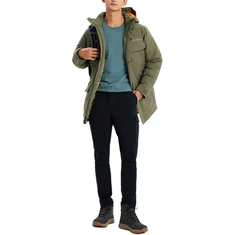 Columbia Waterproof And Warm Windbreaker Jacket Men's Green-2