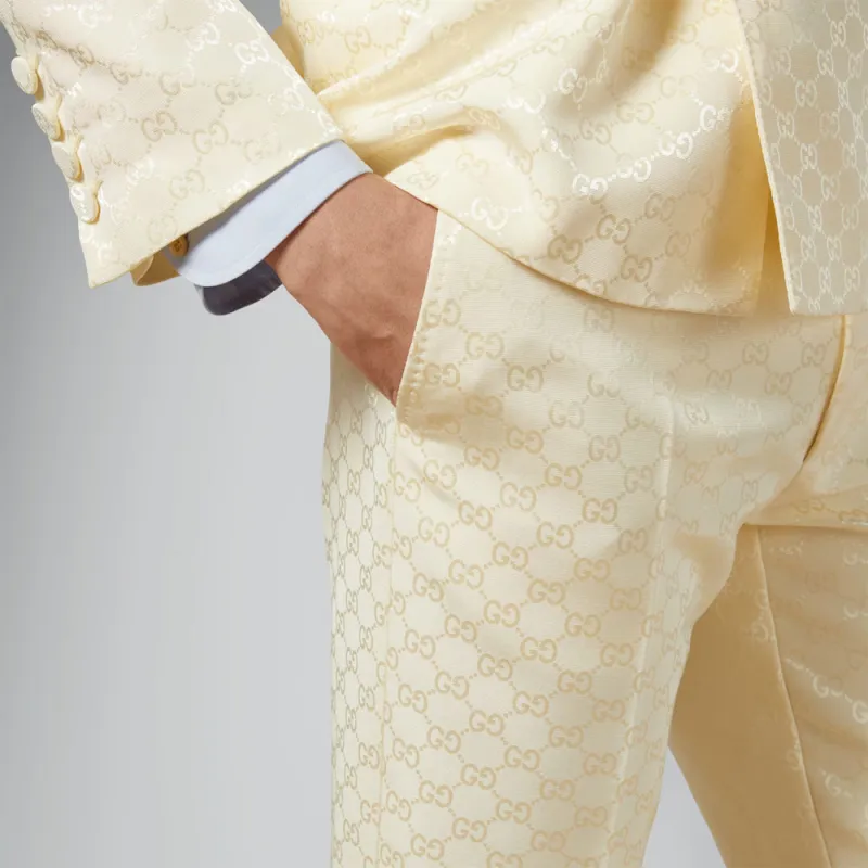 GUCCI Casual Pants Men's Beige Yellow-5