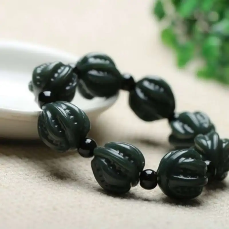 Gifts Hetian Jade Bracelets Green Jade Unisex-1