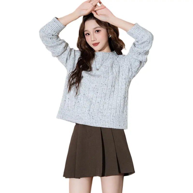 Tonlion Sweater Women's Cool Heather Gray-1