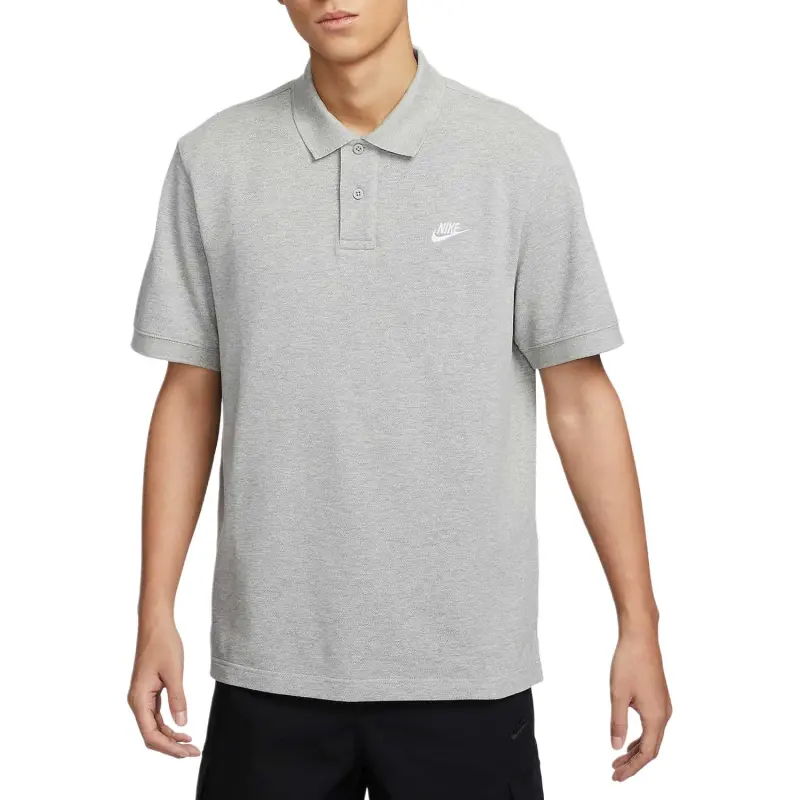 Nike Club Polo Shirt Men's Gray-2
