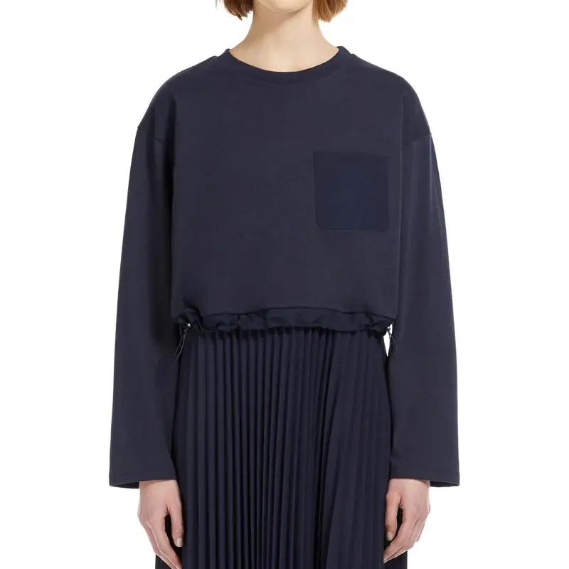 WEEKEND MaxMara Scatola Pleated Crewneck Dress-4