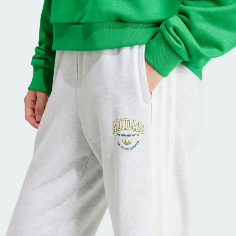 Adidas Originals Vrct Pants Knitted Sports Pants Women's Gray-5