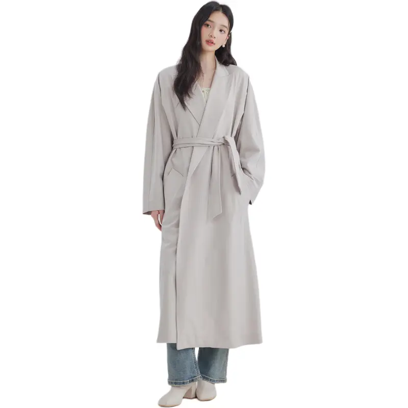 DEAR DEER PUFF Trench Coat Women's White-5
