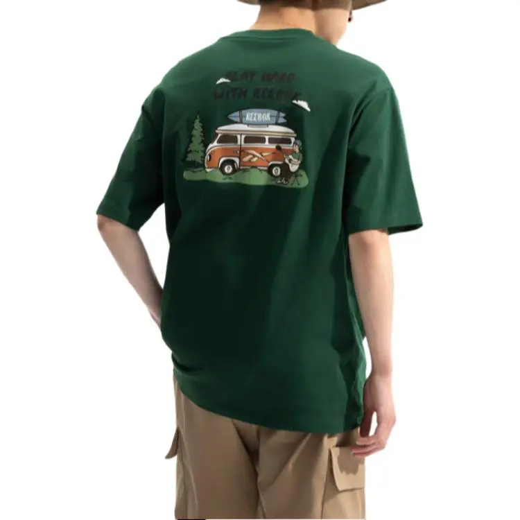 Reebok T Shirt Unisex Dark Green-4
