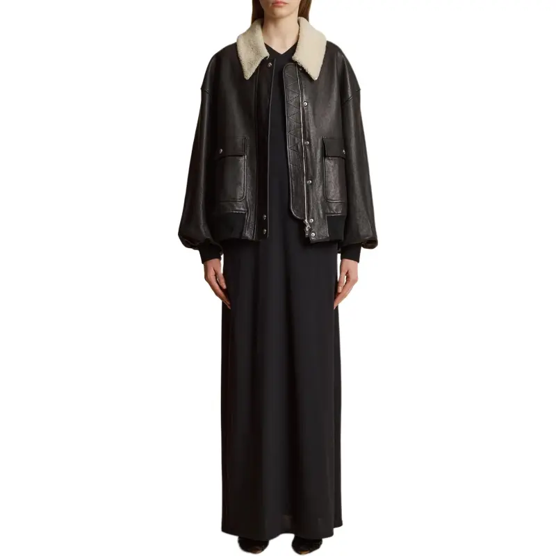 KHAITE Shellar Jacket 'Classic Brown'-2
