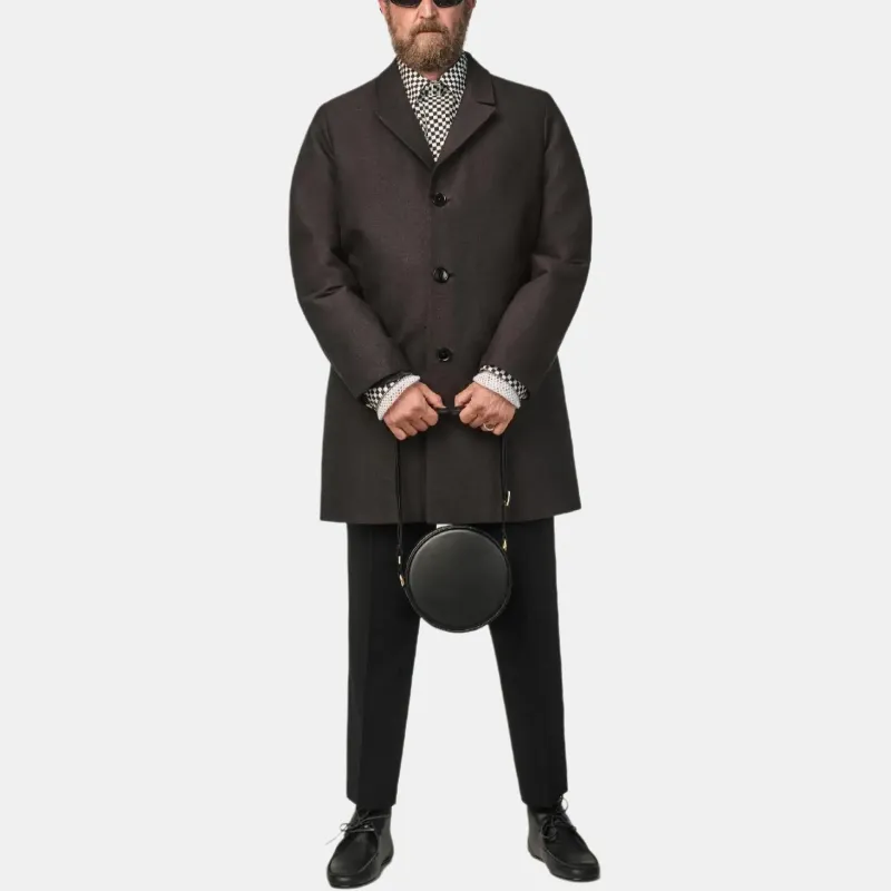 ZARA Stefano Pilati Collaboration Coats Men Black-2