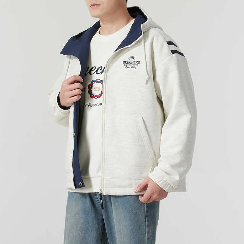 Skechers Sports Alliance Series Jackets & Coats Men's Light Heather Gray-3