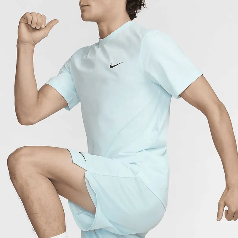 Nike Clothing T Shirts Men Mint Blue-2