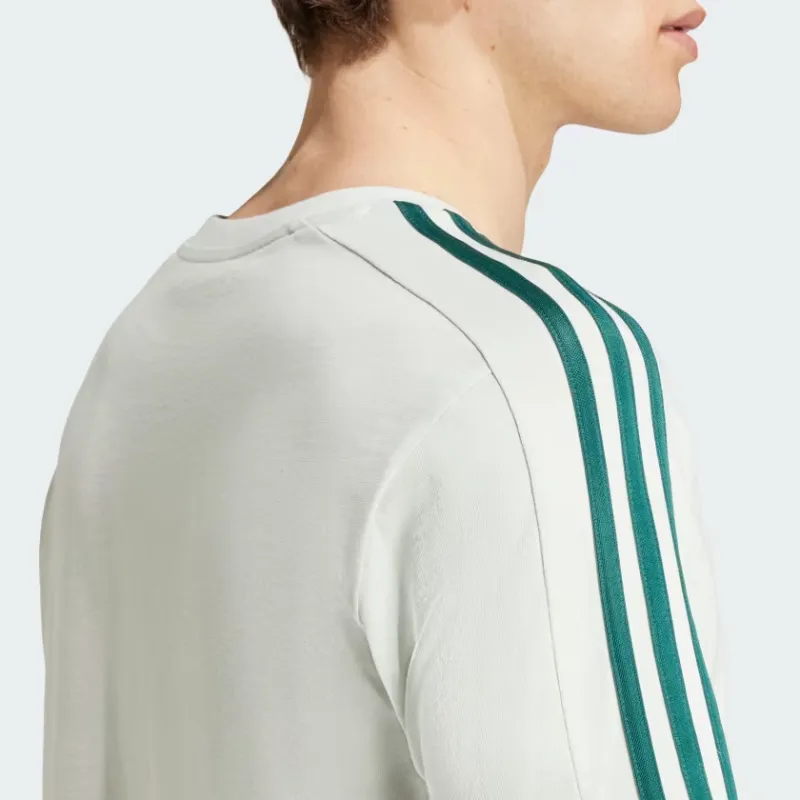 Adidas Essential T Shirt Men's Linen Green-3