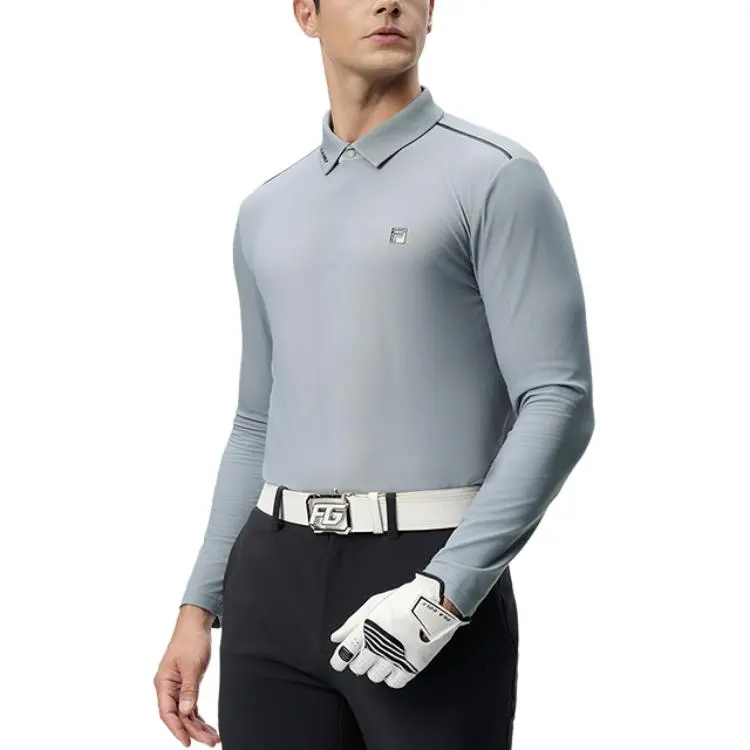 FILA AthleticsGolf Collection Polo Shirt Men's Sea Stone Gray-3