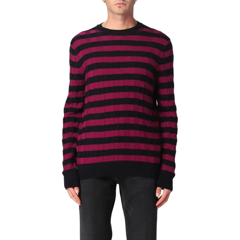 EMPORIO ARMANI FW22 Sweater Men's Black Red-1