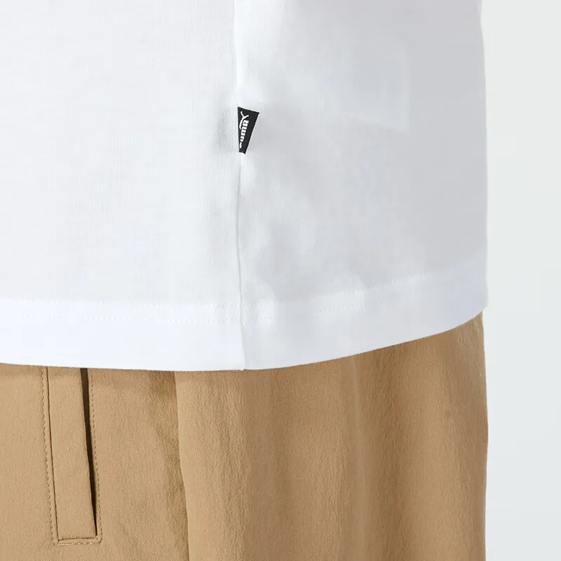 PUMA T Shirts Men White-4