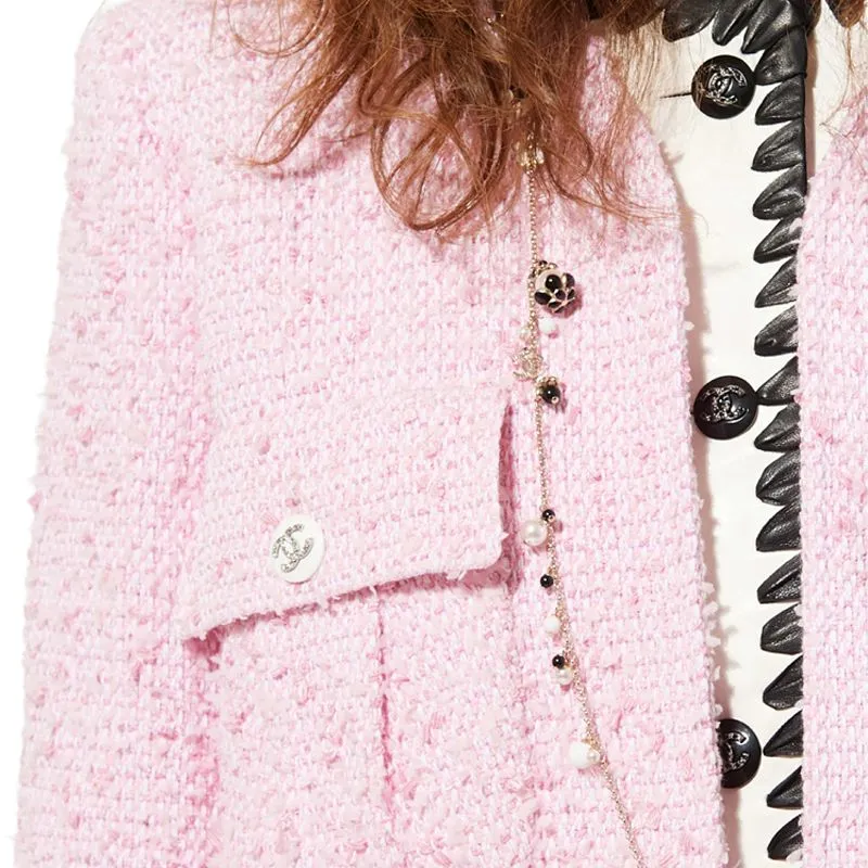 CHANEL Jackets Women's Pink-2
