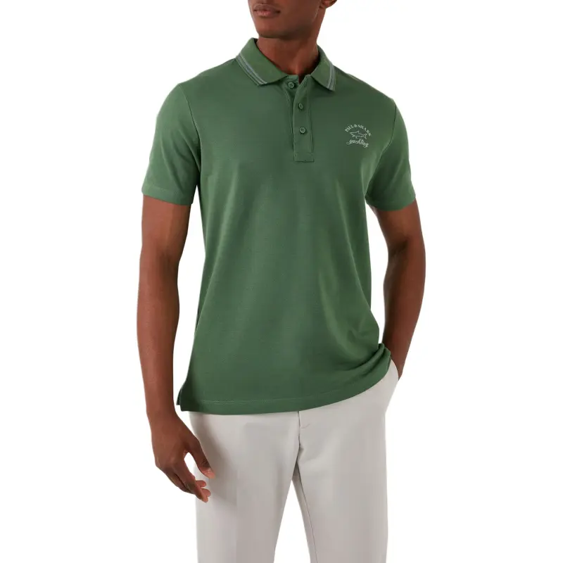 Paul & Shark Yachting Polo Shirt Men's Green-2