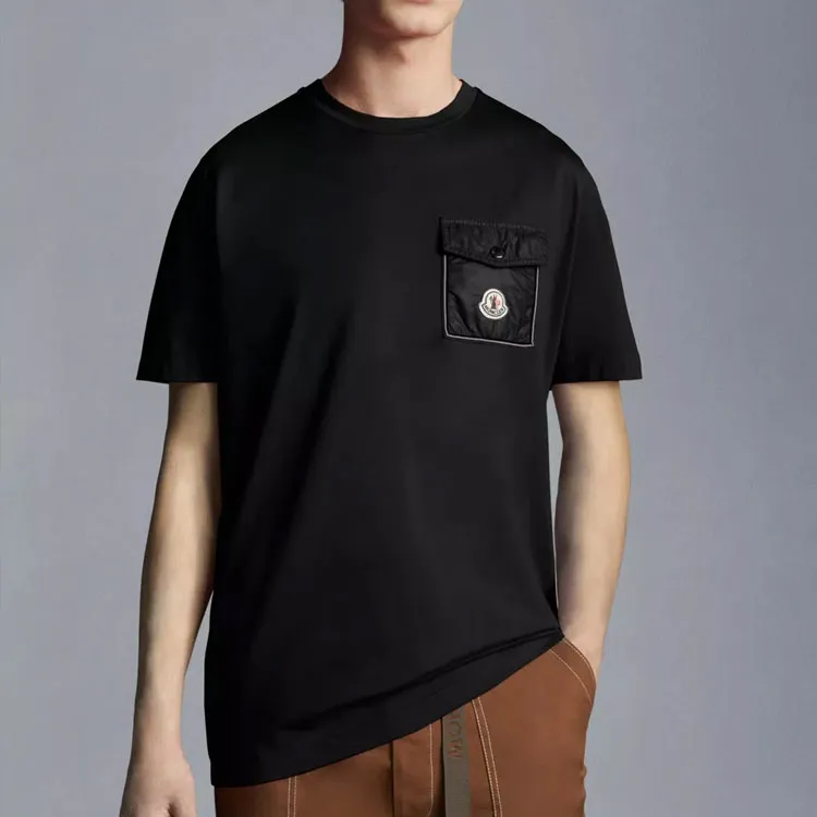 Moncler SS22 T Shirts Men Black-2